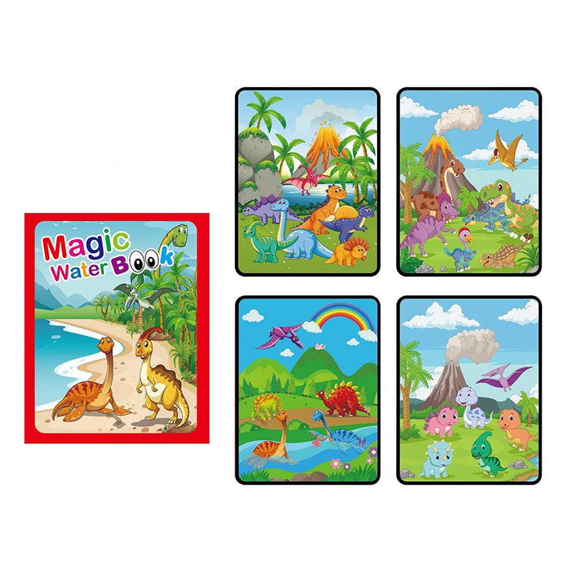 Libro infantil, juegos educativos, pinturas.
