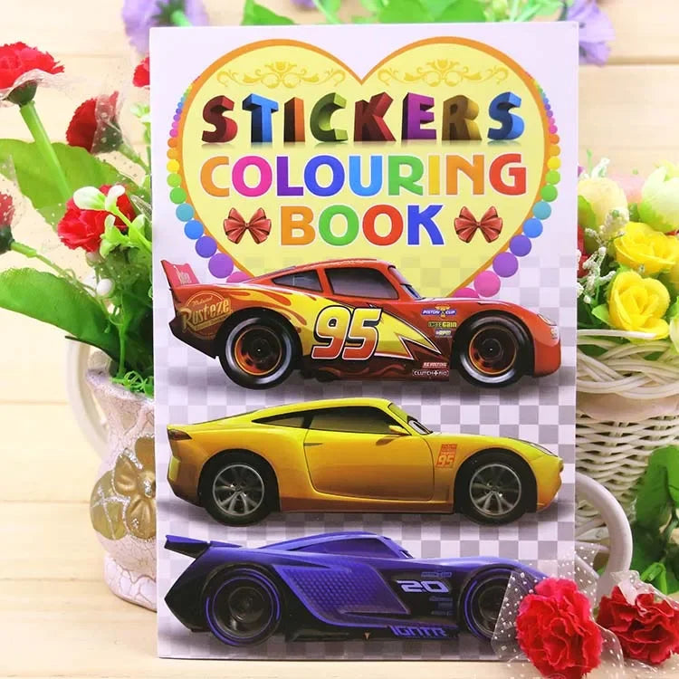 Libro para colorear de dibujos animados de Disney para niños y niñas 