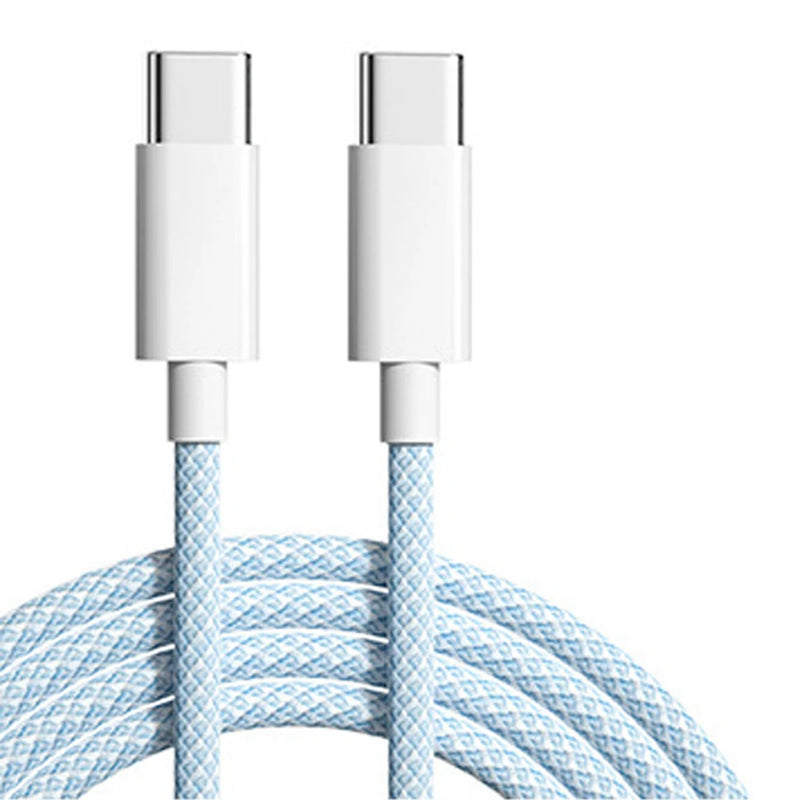 Cable USB C a tipo C de 60 W y 6 A para Samsung y Xiaomi, carga rápida, cargador de datos tipo C. 