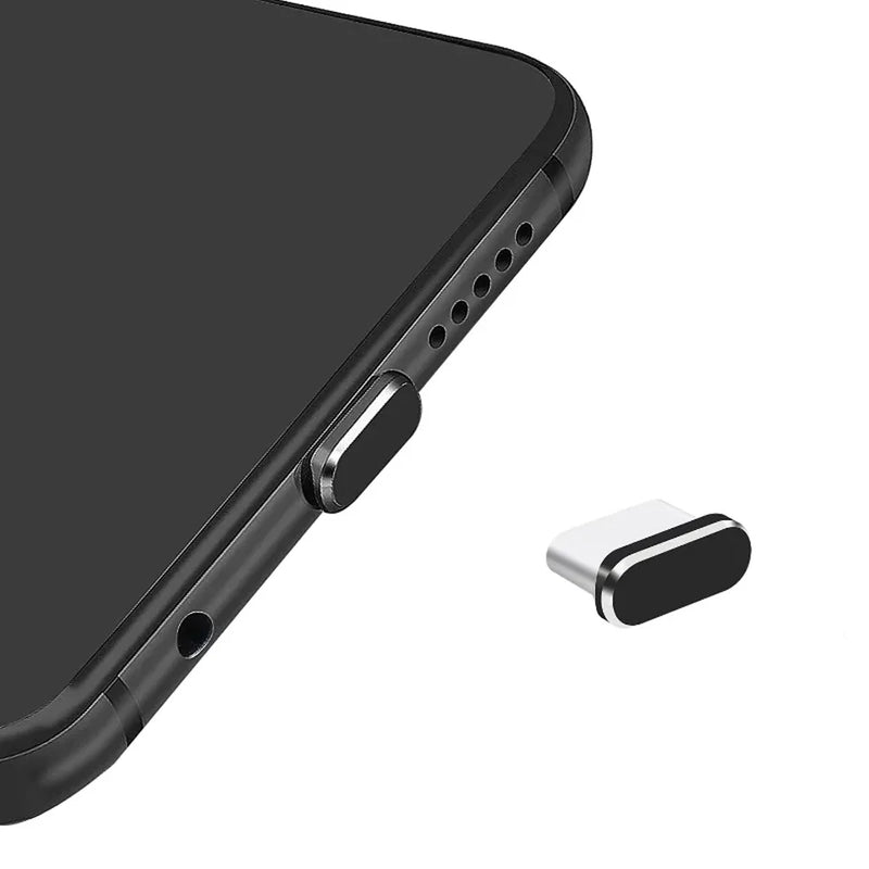 4 pçs usb c poeira plug com escova de limpeza anti poeira USB-C plug