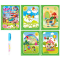 Libro infantil, juegos educativos, pinturas.