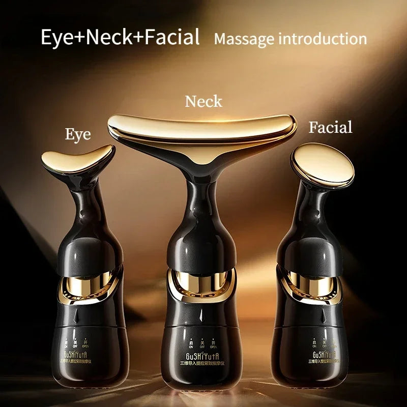 Dispositivo de lifting facial 3 en 1 para masaje facial y de cuello