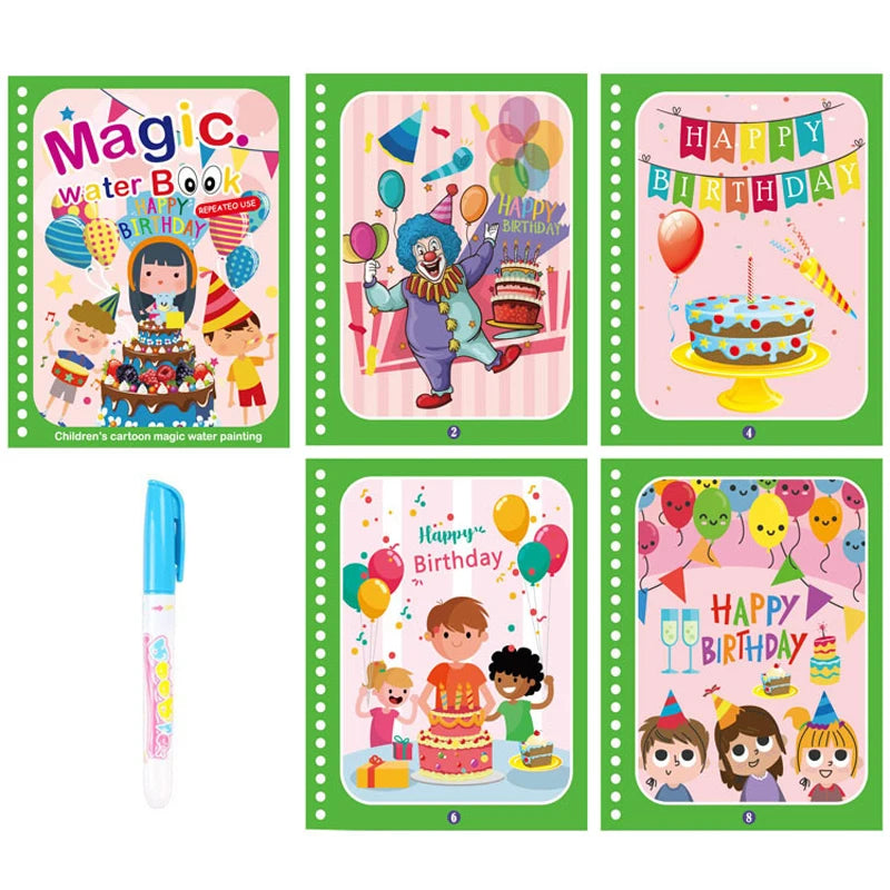 Libro infantil, juegos educativos, pinturas.