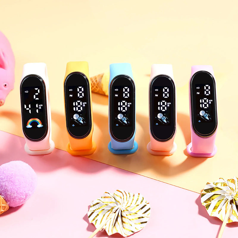 Reloj inteligente impermeable Kawaii para niños. 