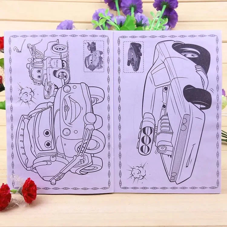 Libro para colorear de dibujos animados de Disney para niños y niñas 