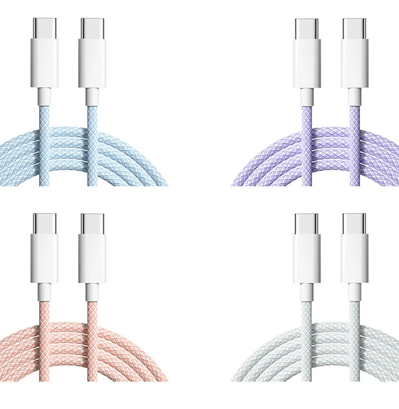 Cable USB C a tipo C de 60 W y 6 A para Samsung y Xiaomi, carga rápida, cargador de datos tipo C. 
