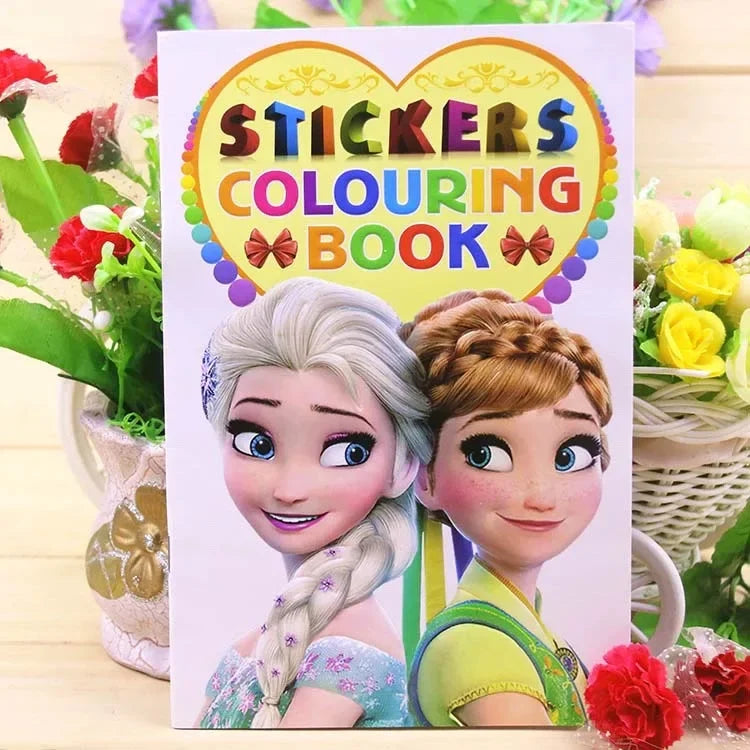 Libro para colorear de dibujos animados de Disney para niños y niñas 