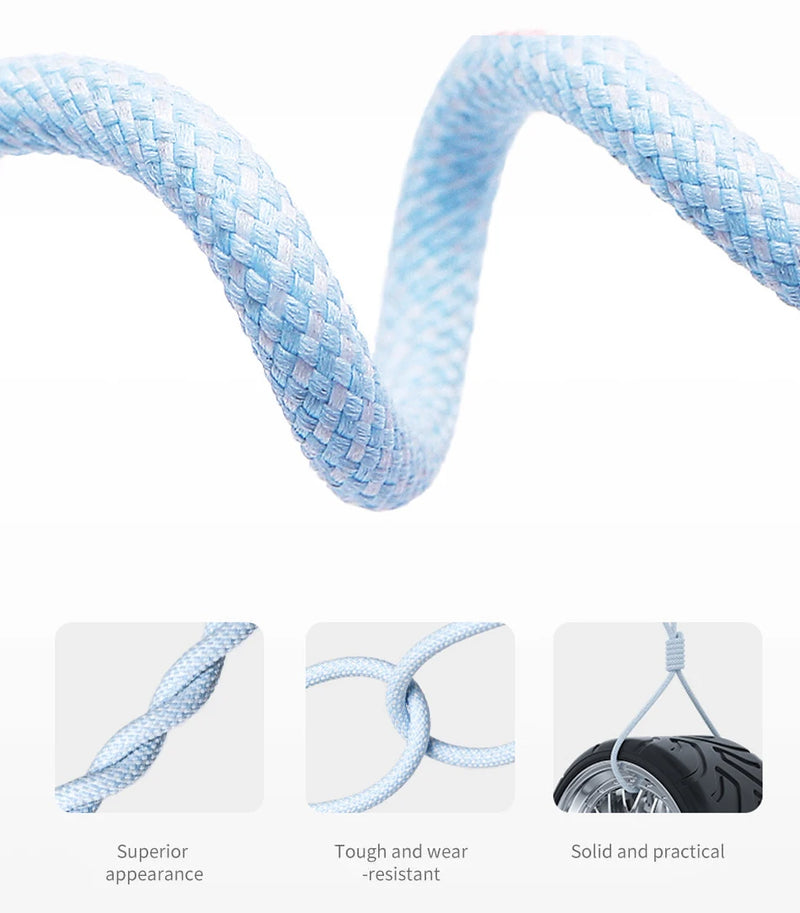 Cable USB C a tipo C de 60 W y 6 A para Samsung y Xiaomi, carga rápida, cargador de datos tipo C. 