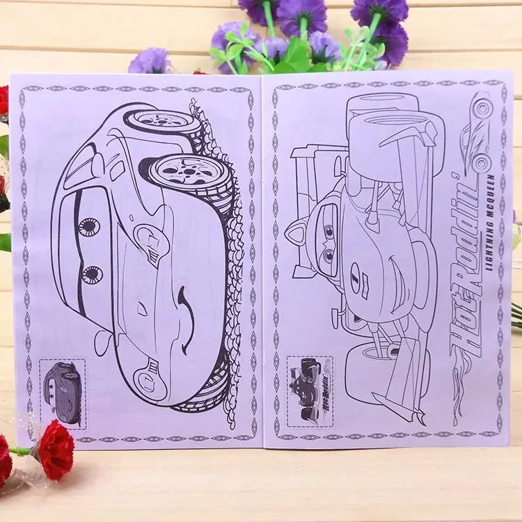 Libro para colorear de dibujos animados de Disney para niños y niñas 