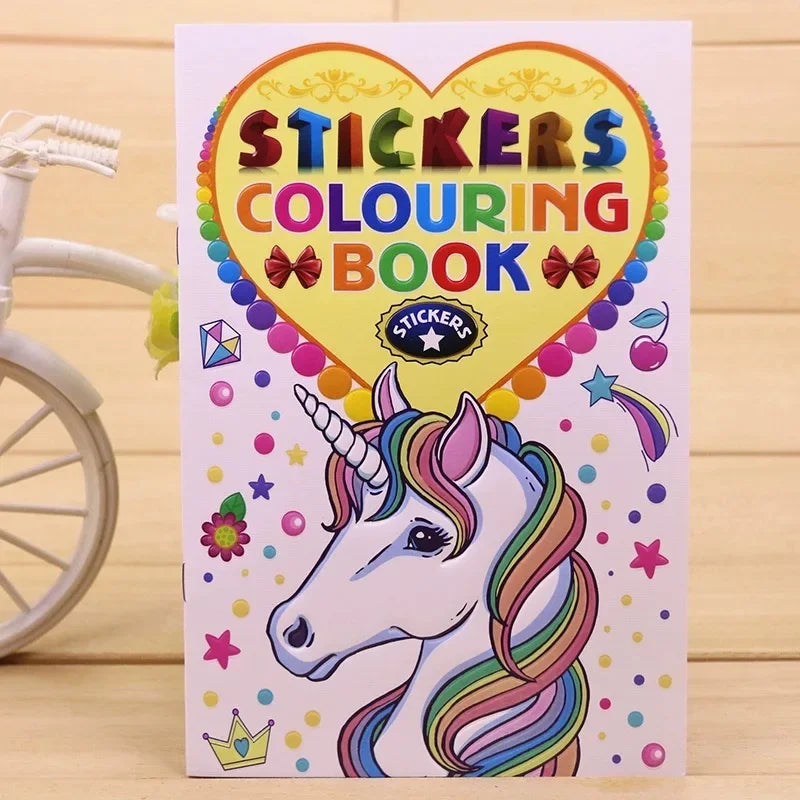 Libro para colorear de dibujos animados de Disney para niños y niñas 